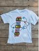 Banksy Mann wartet vergebens Graffiti / Schweres Baumwoll-Unisex-T-Shirt mit pri