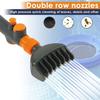 Handheld Spa Filter Clean Brush Double Row Nozzle Universal Pool Cartridge Filter Brush for Most Standard Pool Hot Tub Filters