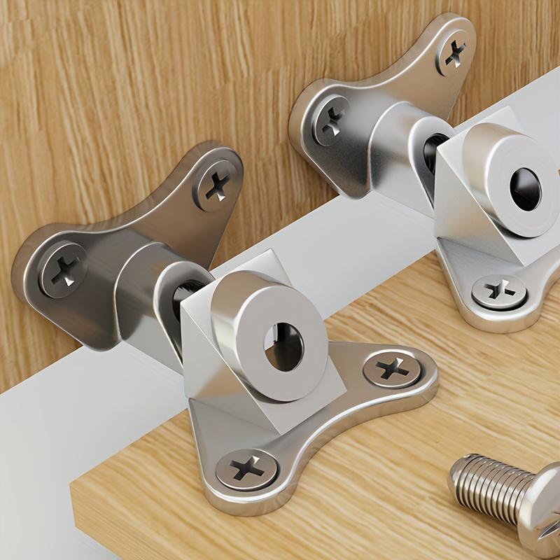 50 Metall-L-Winkel mit Schrauben - Glatte Metall-Möbelstützverbinder für Schränke, Schubladen und Kleiderschränke | Langlebig und Korrosions