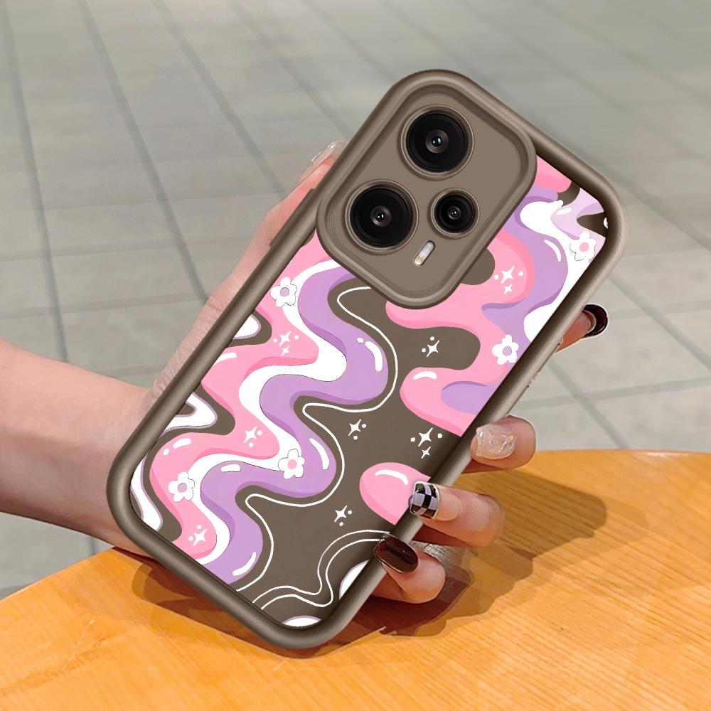 Coque de téléphone en Silicone souple, motif d'impression d'échelle carrée, couverture complète d'appareil photo, Protection antichoc, étui en caoutchouc pour Xiaomi Redmi