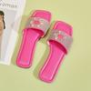 Fashion 2025 New Ladies Shoes Best Seller Women's Slippers Fashion Crystal Daily Slippers Women Summer Open Toe Plus Size Flat Slippers