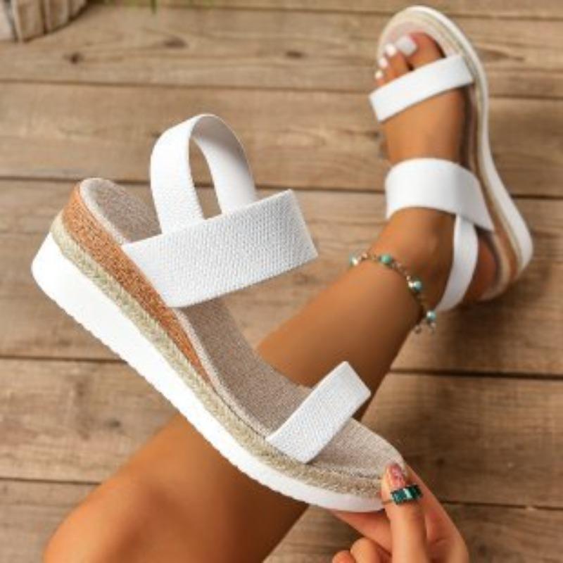 Large-size Platform Wedge Sandals for Women, New Style, Fish-mouth Design, Thick Sole Shoes