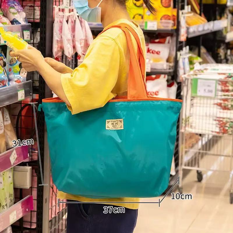 Eco-friendly Foldable Women's Shoulder Tote Bag for Groceries