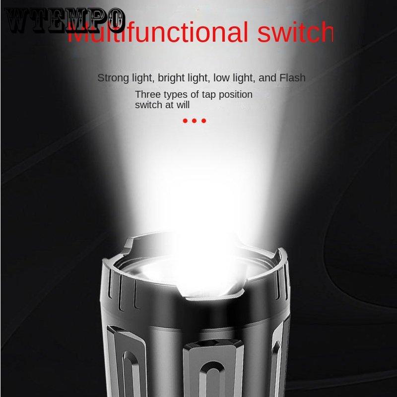 Strong Light Torch ABS Outdoor Portable Led Home Emergency Mini Small Torch Electric Camping Waterproof Searchlight