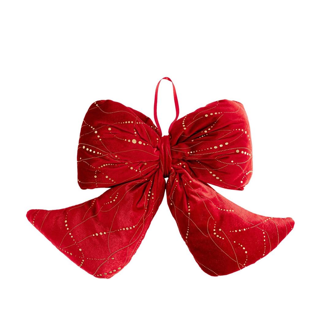 Christmas Decorative Pendant, Bow Pendant, Plush Bow, Festive Party Decorative Pendant, Bow(S/M/L)
