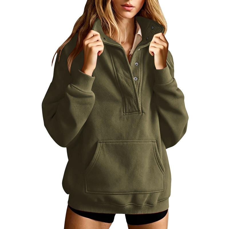MGHR Women's Fashion Casual Solid Color Print Autumn Winter Long Sleeve Hoodie