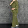 ZANZEA Lässiges zweiteiliges Anzug-Set für Damen mit langärmeliger Bluse und Hose
