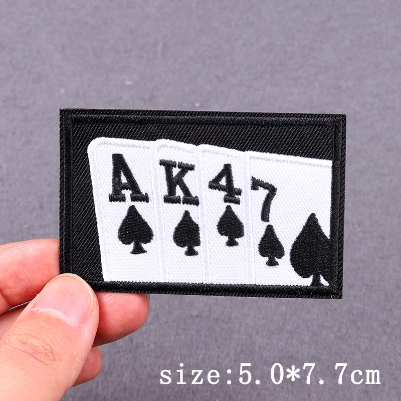Hip Hop Punk Patch Iron On Patches For Clothing Thermoadhesive Patches On Clothes Skull Animal Embroidery Patch For Clothes
