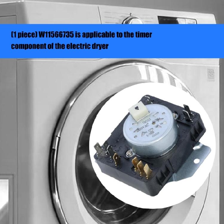 W11566735 Dryer Timer Accessories for W11685947 4981088 AP7215858 PS17216594 EAP17216594 FIX17216594 162-428-1 Dryer