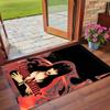 Crystal Velvet Rug Custom Name Text, Soft Non Slip Floor Mat Home DecorElvira Mistress of the Dark
