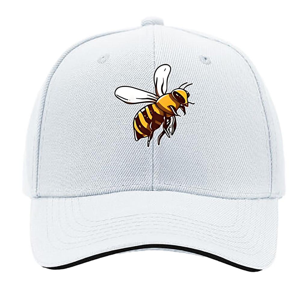 Cartoon Bee Vinyl Sticker For Laptop Car Hip Hop Hat Fashion Outdoor Sports Sandwich Baseball Cap