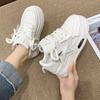 Comemore Women's Sports Shoes 2025 Autumn Comfortable White Female Thick Bottom Skateboard Shoe Women Casual Sneakers