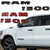 ABS Naklejka Osłona Emblematu Bocznych Drzwi Samochodowych dla Dodge Ram 1500 2019 2020 2021 2022 Zewnętrzna Dekoracja - Litery na Błotnik