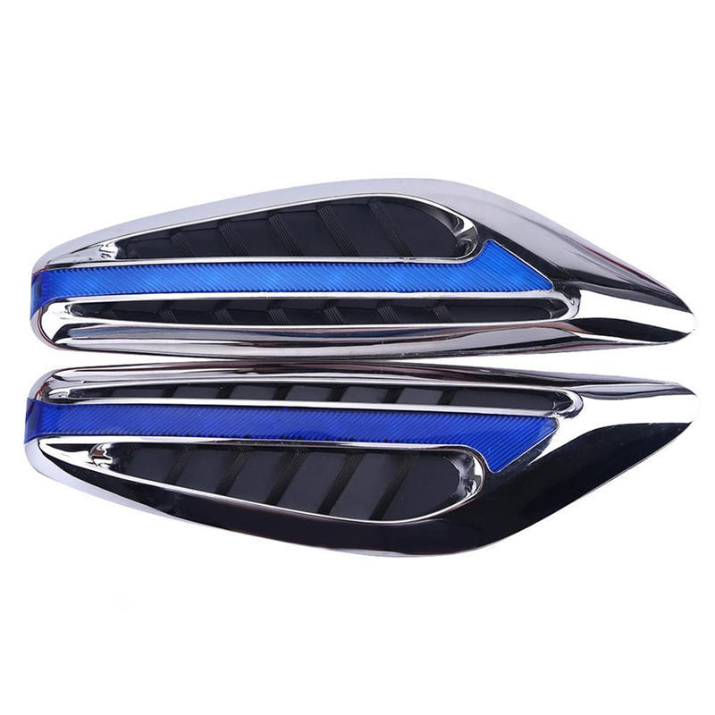 

Пара(2 куска) Универсальный лезвие рулевого света Fender Боковой габаритный фонарь автомобиля Светодиодные лампы указателя поворота Желтый Красный Синий Белый 12.5*5*1.3㎝ синий