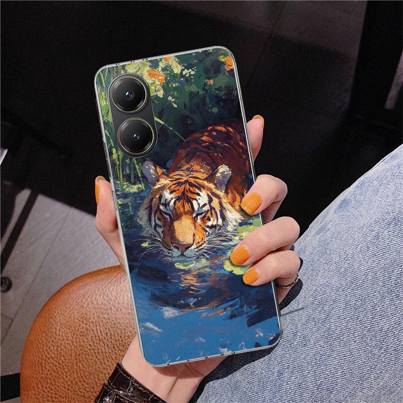 Superior Tiger Pattern Art Phone Case For Xiaomi Poco X7 X6 X5 Pro F7 Ultra Redmi 15C 15 13C 13 12C 12 10 10A 10C 9 9A 9C 9T Cov