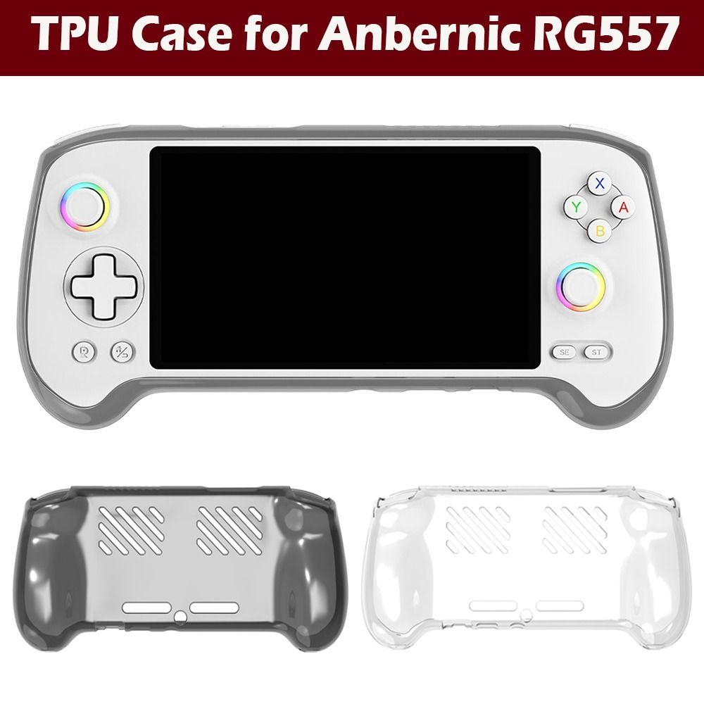 TPU Handheld Game Console Case Transparent Host Shell New Protective Cover for Anbernic RG557
