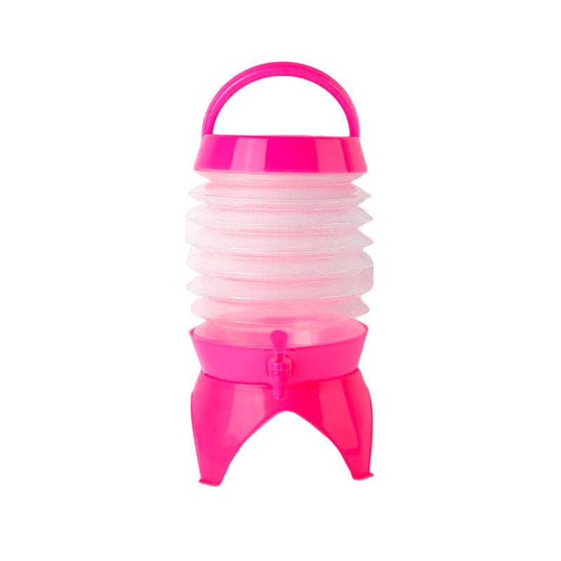 Collapsible Water Dispenser, Portable Large Capacity Water Container with Tap 3.5L красный