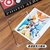 Magnetic Clear Acrylic Display Frame for Instax Polaroid Photos, Kpop Mini Desktop Stand Holder for 3 Inch Small Cards