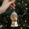 Christmas Hanging Decoration Glittery Angel Santa Claus Ornament Lightweight Xmas Decoration with Hanging Loop for Christmas Tree Door Mantel Decor