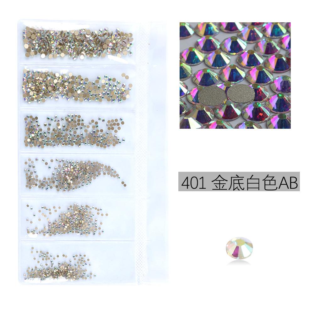 Flat Bottom Rhinestone Nail Drill Diy Nail Mobile Phone Case Sticker Drill, Jewelry Accessories, Bag Size Mixed Nail Drill