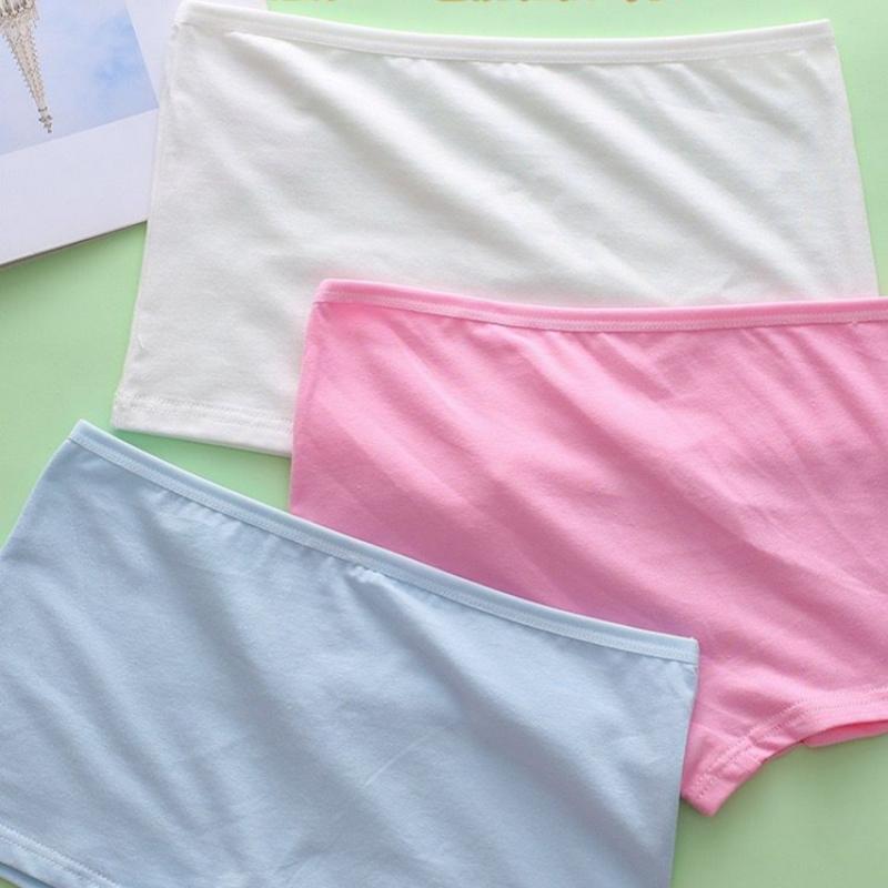 Teenage Girl Boxers Cotton Young Pantie Breathable Cotton Panties Girl Comfortable Teen Girl Underpa