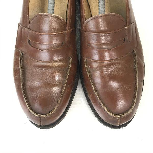 Vintage 60er-70er Friedman Leder Penny Loafer Größe 8.5 26.5 Braun Business Service Schuhe(GEBRAUCHT)