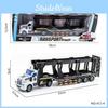 Double Decker Trailer Container Truck Engineering Vehicle Model Children Toy For Kids Play And Development
