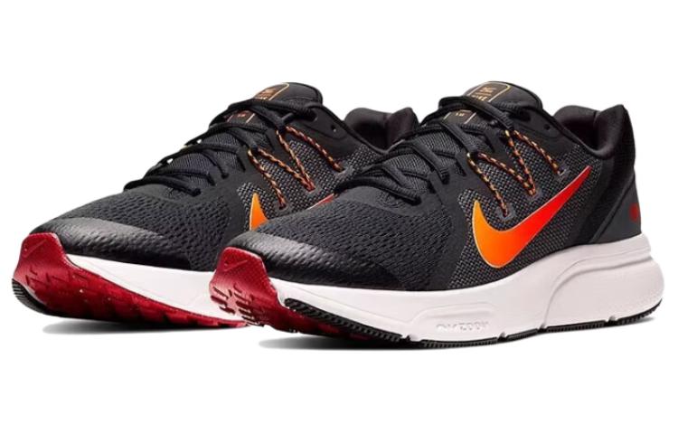 Nike Zoom Span 3 Cushioning, Wear Resistant Low Top Casual Running Shoes Unisex Black Red CQ9269-011