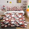 Baseball-Themed Decor Three-Piece Set Multiple Sizes Kid'S And Adults' Bedroom Exquisite 3Pc Bedding Set, Gift