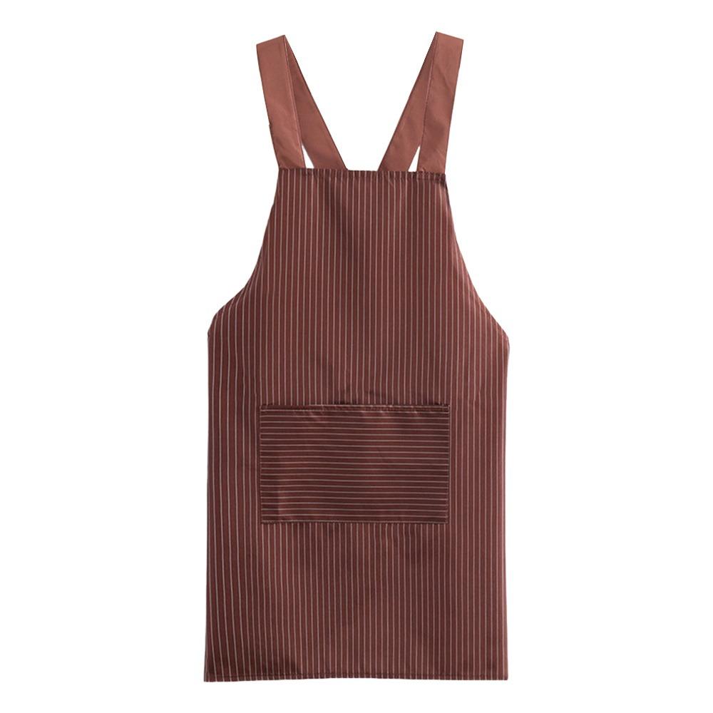 Striped Style Cooking Baking Bibs Anti-fouling Restaurant Uniform Portable Kitchen Apron  Universal