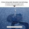 Luxurious Semi-Circular Memory Foam Bath Mat, Ultra Absorbent Bathroom Mat Anti-Slip Toilet Rug