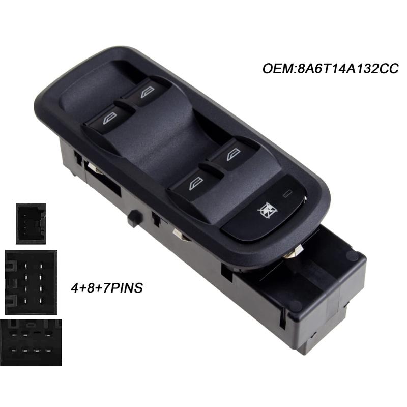 8A6T14A132CC Electric Power Master Window Switch for Ford Fiesta Ecosport 2011 Front Left Lifter Control Button Car Accessories