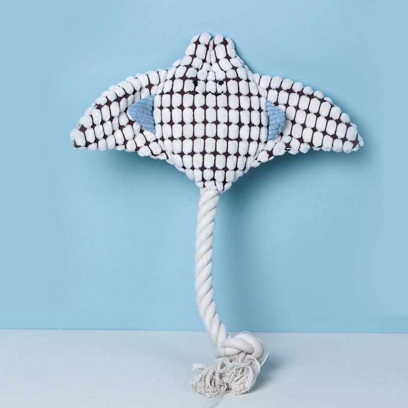 Ocean Pet Teething Toy: Bite-Resistant, Sounding Dog Doll for Small Dogs, Boredom Relief
