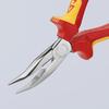 Insulated Cutting Pliers Half-Round Bent 160Mm - Kn 25 26 160