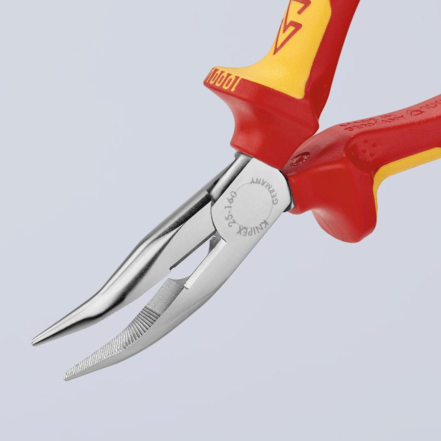Insulated Cutting Pliers Half-Round Bent 160Mm - Kn 25 26 160