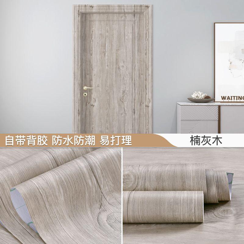 Lățime 90CM Mobilier cu aspect de lemn Autocolant de perete din vinil impermeabil Tapet autoadeziv Autocolant renovare ușă dulap de bucătărie