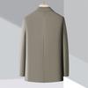Male Versatile Spring and Autumn New Middle-aged Dad Business Casual Jacket Medium and Long