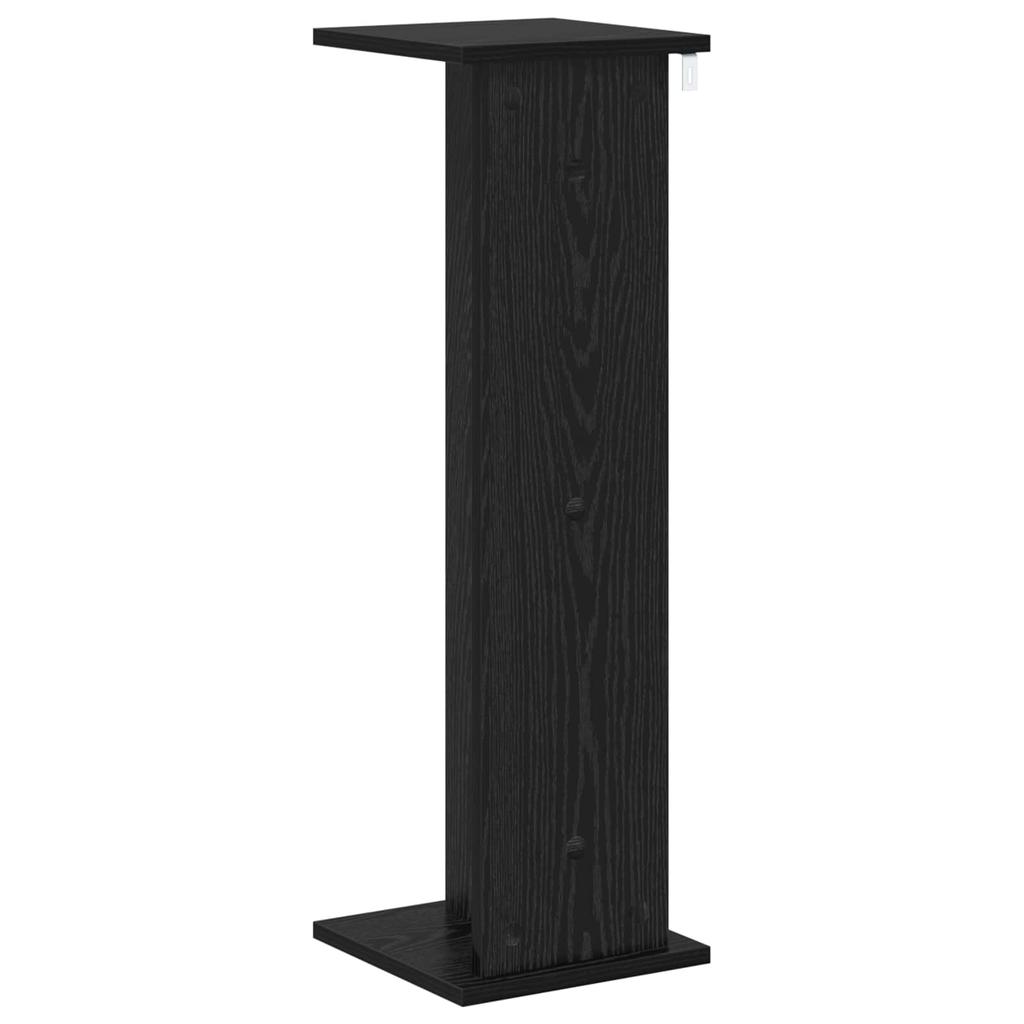 Plant Stand 2 Pcs Black Oak 25 X 25.5 X 80.5 Cm