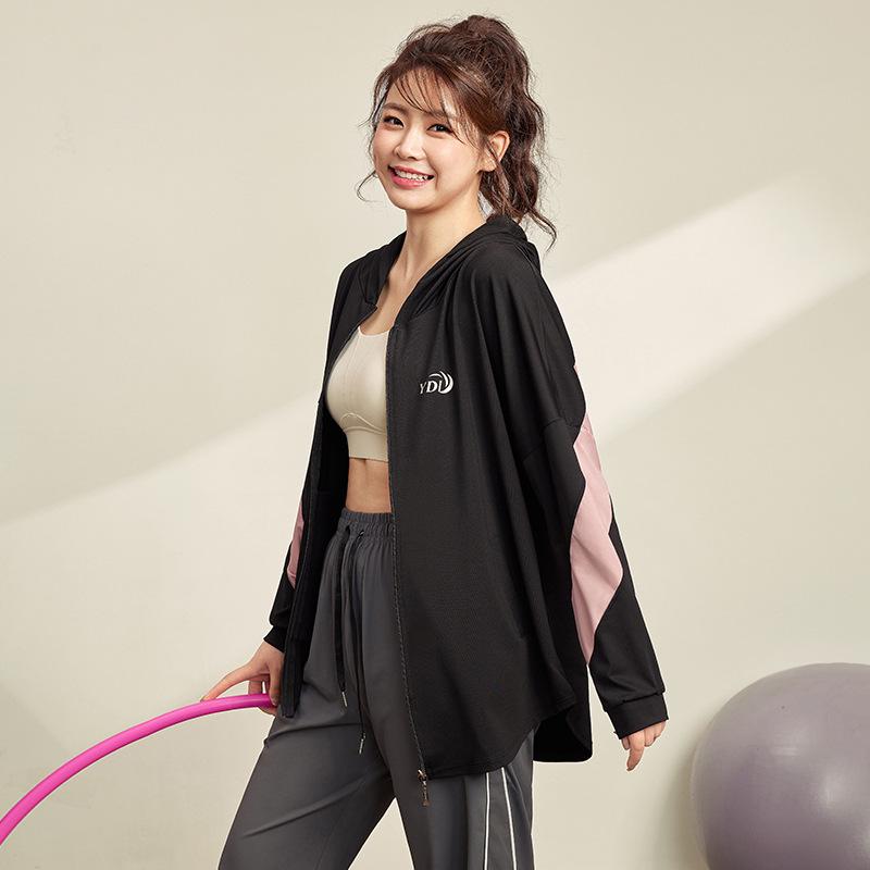 Women's Plus Size Long-Sleeve Quick-Dry Yoga & Running Jacket for Autumn/Winter Fitness