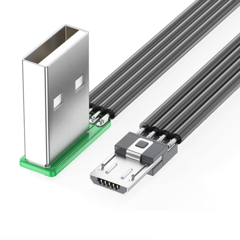 90 Degree Right Angle USB to USB 5Pin Cable with 8 Length Option Efficient Charging Supports 480Mbps Data Transfer
