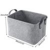 Laundry Basket Large Capacity Foldable Moisture-Proof Felt Storage Basket With Sturdy Handles Durable One-handed Carry Hamper