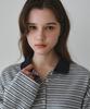 Wednesday Oasis For Woman Tommy Striped Collared T-Shirt_Navy(W26Tp13)
