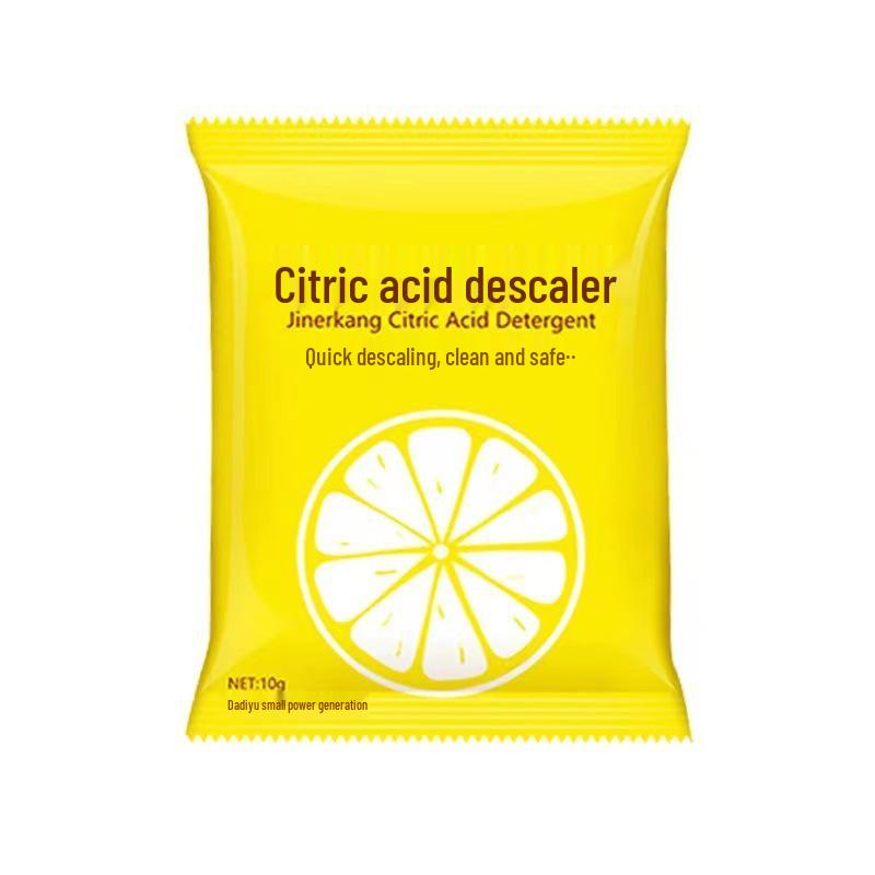 Food Grade Citric Acid Descaler & Limescale Remover for Water Heaters, Electric Kettles, & Garment Steamers - 10g Cleaner
