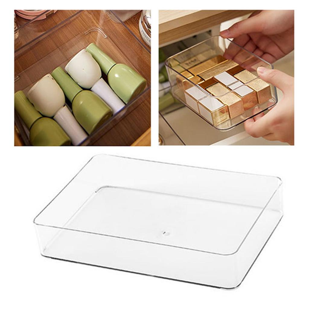 Makeup Organizer Drawer Transparent Light Luxury Clear Cosmetic Storage Tray for Jewelry Brushes