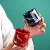 Chinese Ceramic Japanese Style Single Jade Blue Master Cup Kung Fu Tea Brewing Bowl Simple Gift Packa