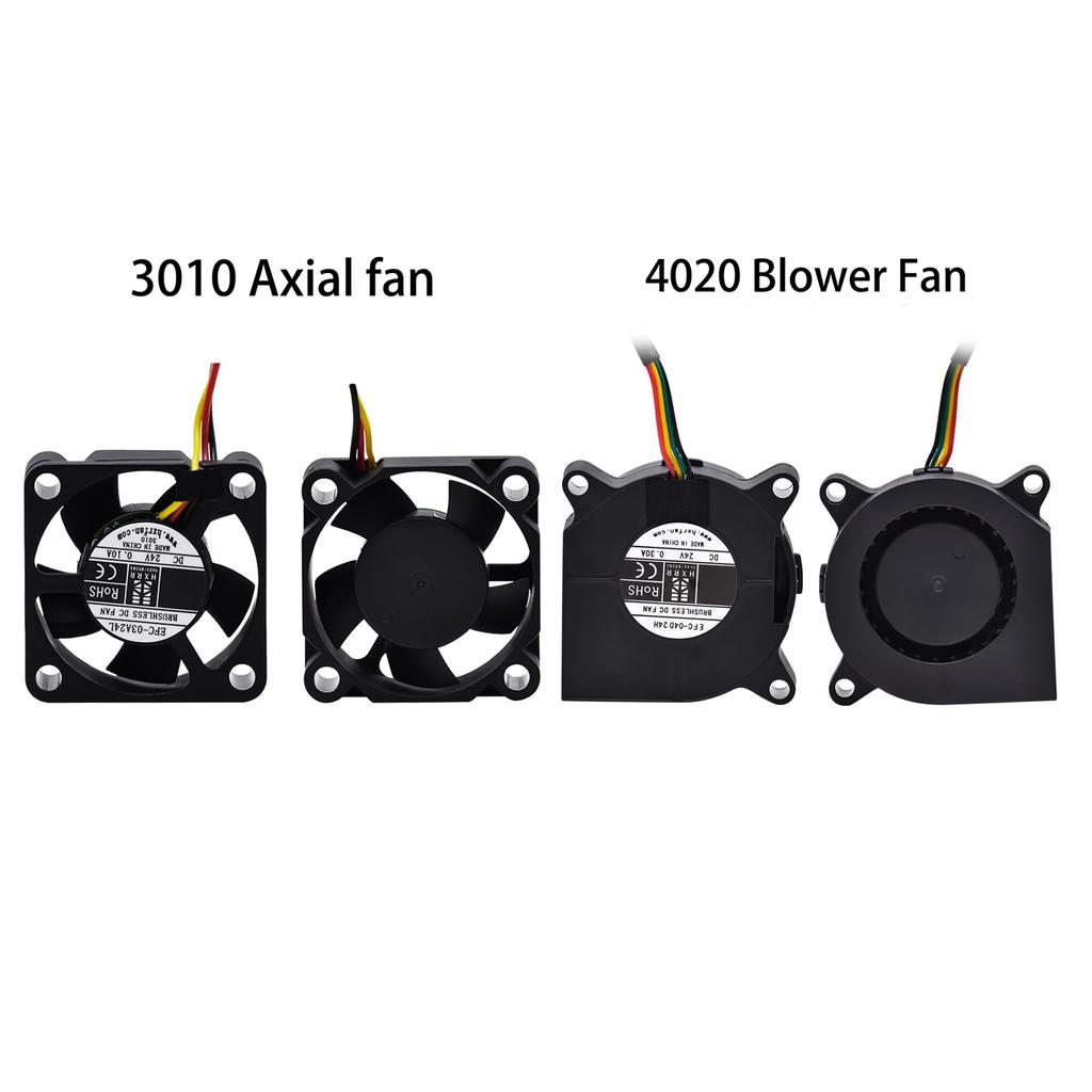 Creality K1/K1C/K1 Max Extruder Fan Kit 3010 Axial Fan and 4020 Blower Fan DC24V Cooling Hotend Fan High Airflow 3D Printer Part