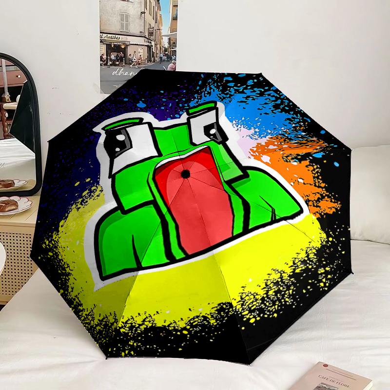 Colorful Game Friends Umbrella 8-Frame for Travel, Camping, Casual Lightweight Portable Umbrella, Essential for Every Family Holidays Gift