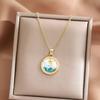 Artistic Blossomy Bivalve Charm Necklace 10 Artisanal Designs Additional Metal Mixture Jewelry Perfect For Gifting Instances