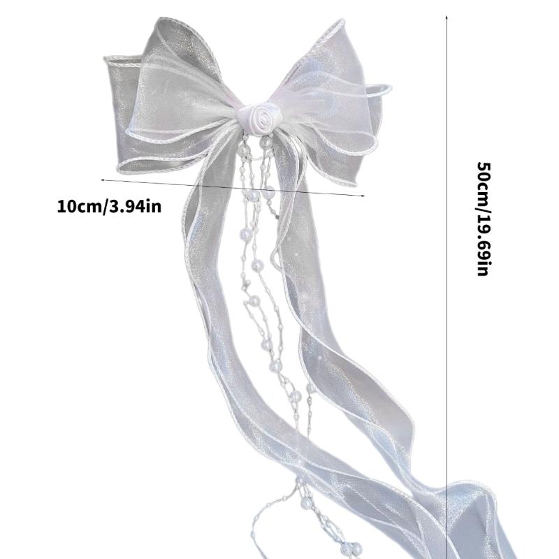 Glinting Bowknot Hair Jewelry Queen Headdress Hair Tie for Pageant Proms Bridal Wedding Bridal Wedding Headwear