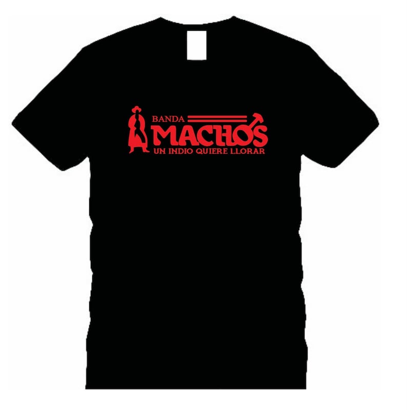 Vintage Style Banda Machos Tshirt Un Indio Quiere Llorar Wrestling Graphic Sport Unisex T Shirts Summer Camiseta Y2k Clothes